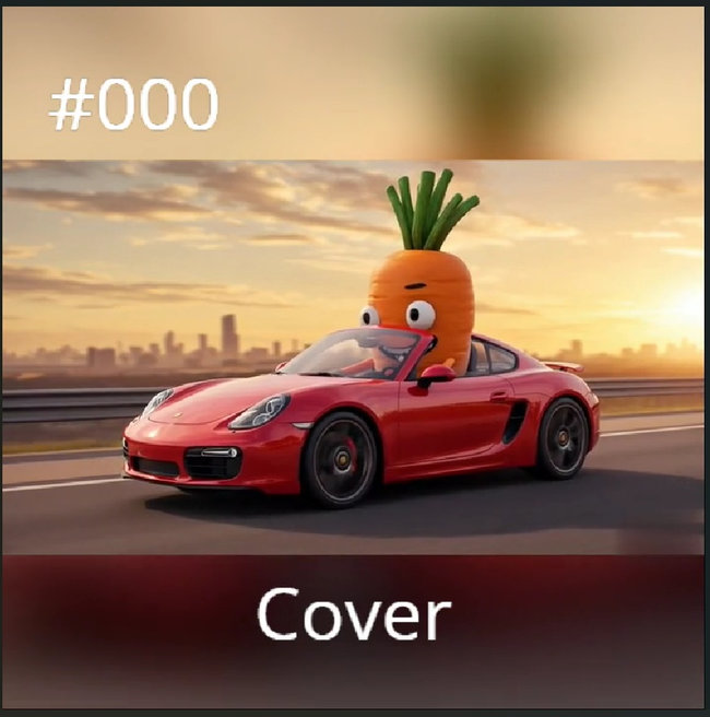 Carrot Hero NFT 000 - Cover Art