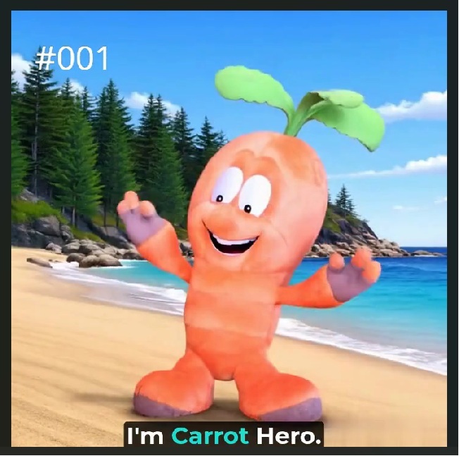 Carrot Hero NFT 001 - Meet The Hero Animation